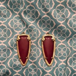 Kendra Scott red Skylar earrings